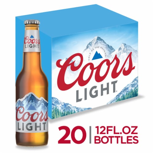 Coors Light American-style Light Lager Beer Perspective: front