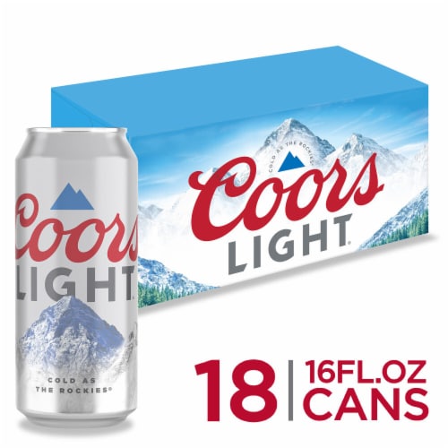 Coors Light American-style Light Lager Beer Perspective: front