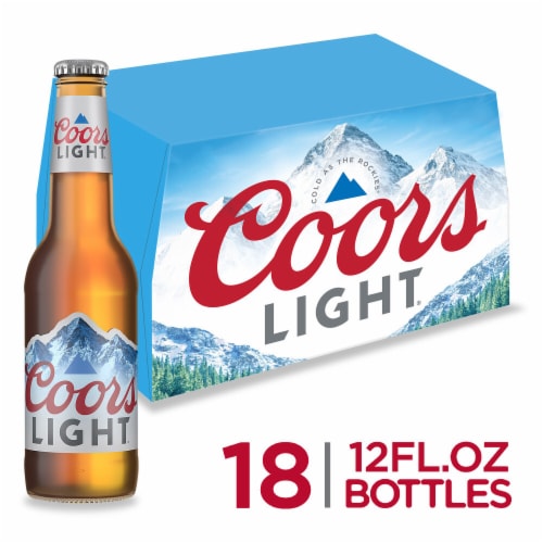 Coors Light American-style Light Lager Beer Perspective: front