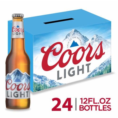 Coors Light American-style Light Lager Beer Perspective: front