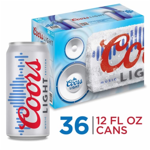 Coors Light American Style Light Lager Beer 36 Cans 12 Fl Oz Kroger