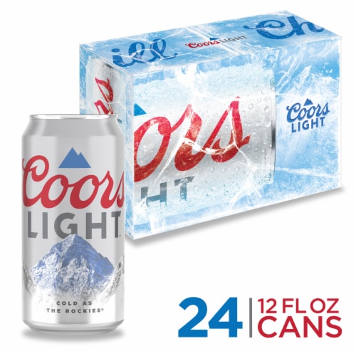 Coors Light American-style Light Lager Beer Perspective: front