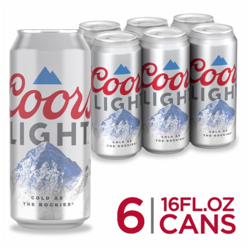Coors Light American-style Light Lager Beer Perspective: front