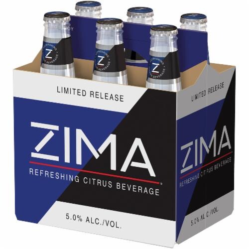 Zima Original Refreshing Citrus Ready to Drink Cocktail Perspective: front