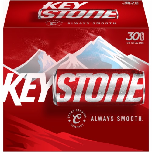 Keystone Lager Beer Perspective: front