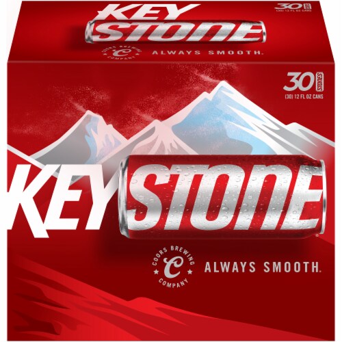 Keystone Lager Beer Perspective: front
