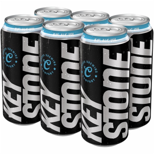 Keystone Ice Lager Beer Perspective: front