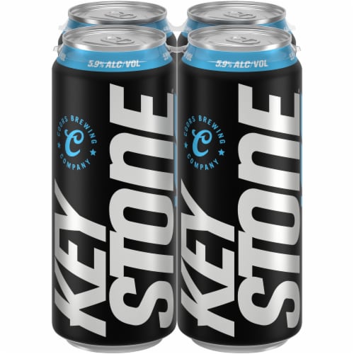Keystone Ice Lager Beer Perspective: front