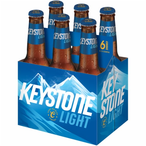 Keystone Light Lager Beer Perspective: front