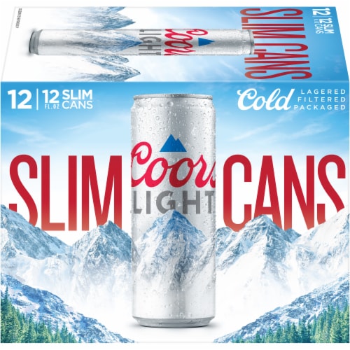Coors Light Lager Beer Perspective: front