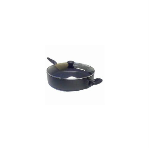 Mirro Get A Grip Nonstick Covered Skillet - Black Perspective: front
