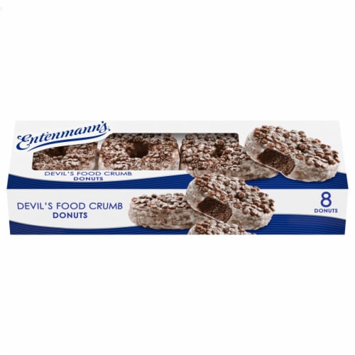 Entenmann's Devil's Food Crumb Donuts Perspective: front