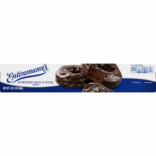 Entenmann's Frosted Devil's Food Donuts Perspective: front