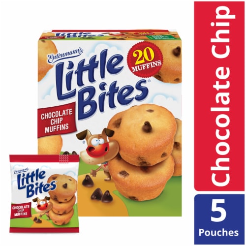 Entenmann's Little Bites Chocolate Chip Mini Muffins Pouches, 5 ct / 8.25  oz - Harris Teeter