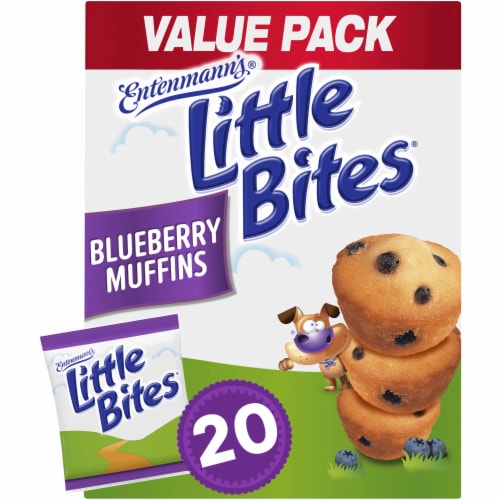 Entenmann's Little Bites Blueberry Mini Muffins Perspective: front
