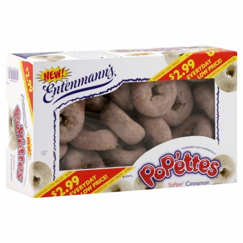 Entenmann's Pop'ems Cinnamon Donuts Perspective: front