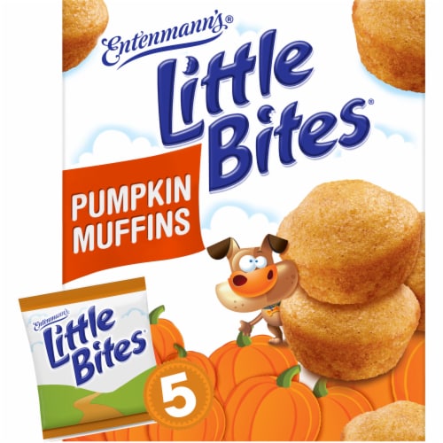 Entenmann's Little Bites Pumpkin Mini Muffins Perspective: front