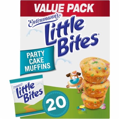 Entenmann's Little Bites Party Cake Mini Muffins Perspective: front