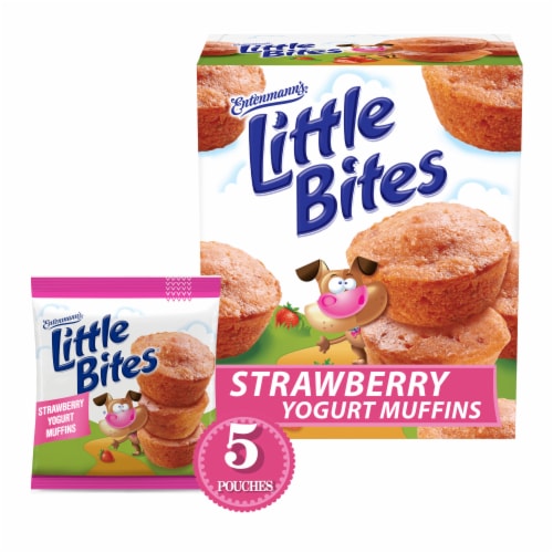 Entenmann's Little Bites Strawberry Yogurt Mini Muffins Perspective: front