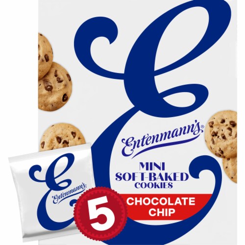 Entenmann's Soft-Baked Chocolate Chip Mini Cookies Perspective: front