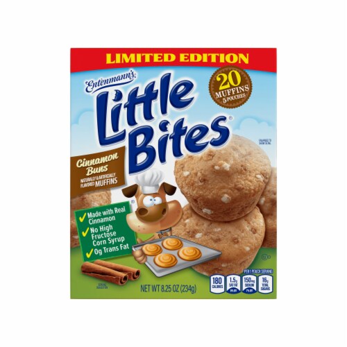 Entenmann's Little Bites Cinnamon Bun Muffins Perspective: front