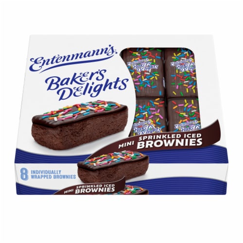Entenmann's Minis Sprinkled Iced Brownies Perspective: front