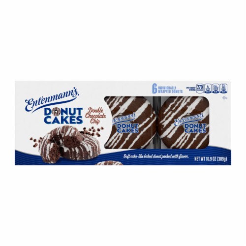 Entenmann's Donut Cakes Double Chocolate Chip Cake Perspective: front