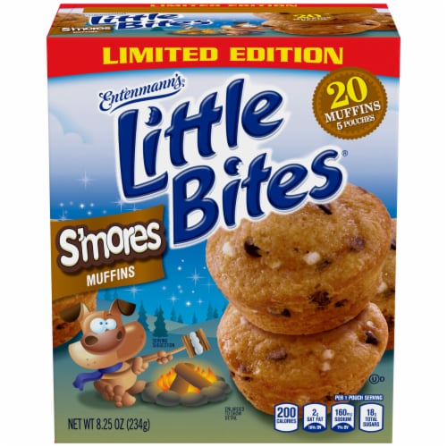 Entenmann's® Little Bites® Limited Edition S'mores Mini Muffins Perspective: front