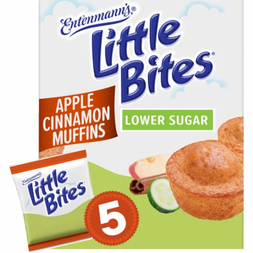 Entenmann's Little Bites Lower Sugar Apple Cinnamon Mini Muffins Perspective: front