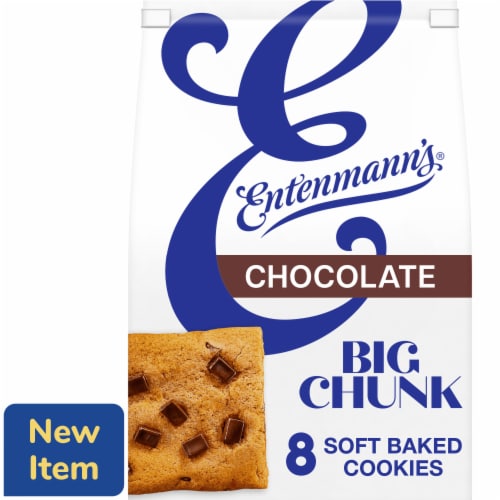 Entenmann's Big Chunk Chocolate Chip Soft Baked Cookies Perspective: front