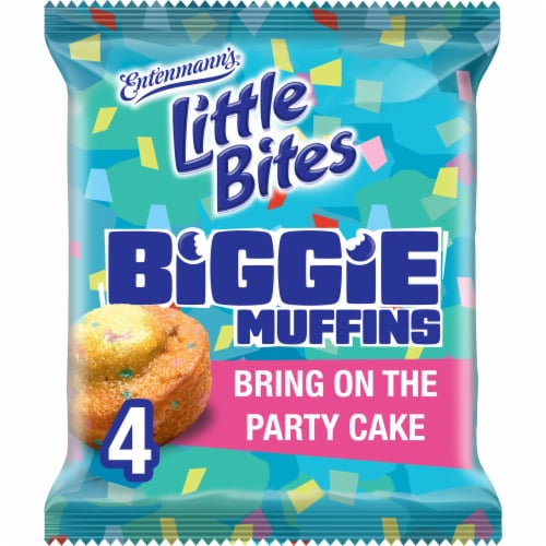 Entenmann's Little Bites Bring On The Party Cake Biggie Muffins Perspective: front