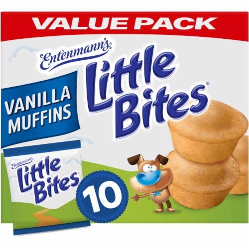 Entenmann's Little Bites Vanilla Mini Muffins Perspective: front
