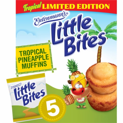 Entenmann's Little Bites Tropical Pineapple Mini Muffins Perspective: front