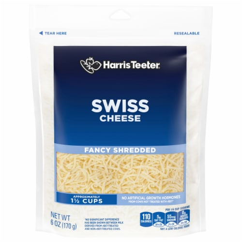 Harris Teeter® Fancy Shredded Swiss Cheese Perspective: front