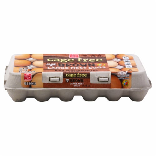 Harris Teeter™ Brown Cage Free Large Nest Eggs Perspective: front