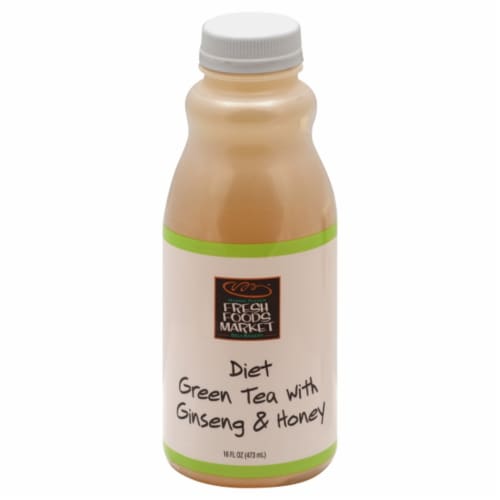 Harris Teeter™ Fresh Food Market Diet Green Tea With Ginseng & Honey Perspective: front