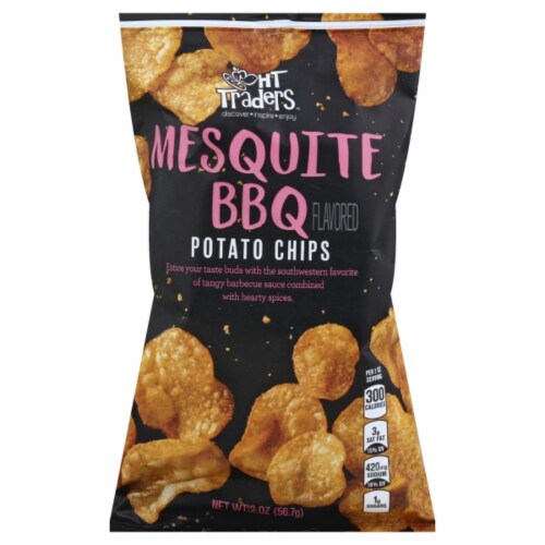 Harris Teeter Traders™ Mesquite BBQ Potato Chips Perspective: front