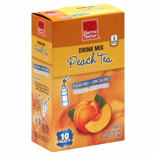 Harris Teeter® Peach Single Serve Powdered Drink Mix Perspective: front
