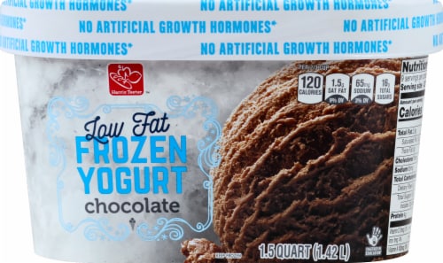 Harris Teeter™ Low Fat Chocolate Frozen Yogurt Perspective: front