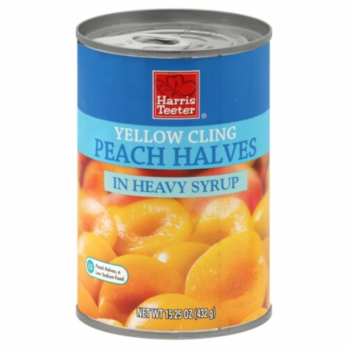 Harris Teeter Yellow Cling Peach Halves In Syrup