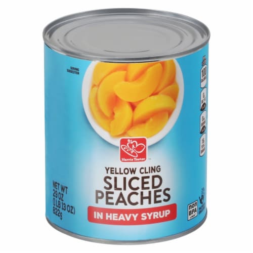 Harris Teeter® Yellow Cling Sliced Peaches In Heavy Syrup Perspective: front