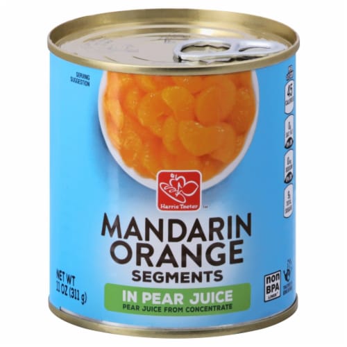 Harris Teeter™ Mandarin Orange Segments in Pear Juice Perspective: front