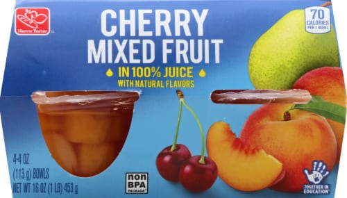 Harris Teeter™ Cherry Mixed Fruit Cups Perspective: front