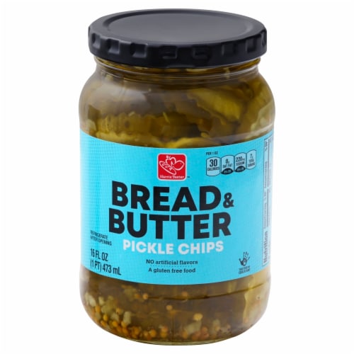 Harris Teeter™ Bread & Butter Pickle Chips Perspective: front
