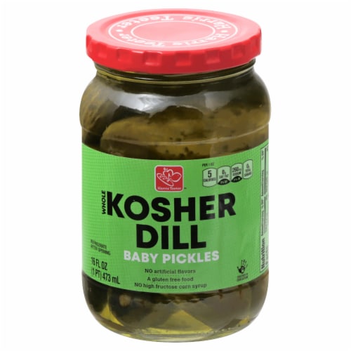 Harris Teeter™ Whole Kosher Dill Baby Pickles Perspective: front