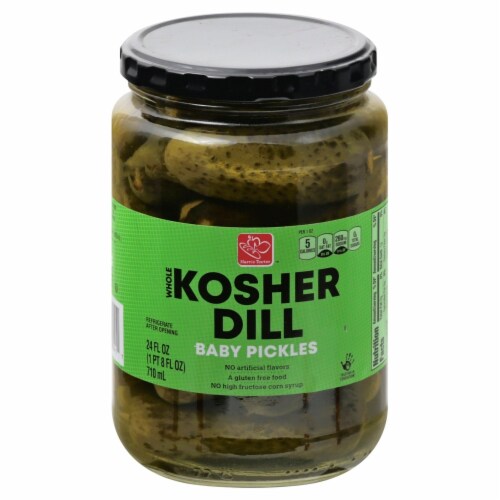 Harris Teeter™ Whole Kosher Dill Baby Pickles Perspective: front
