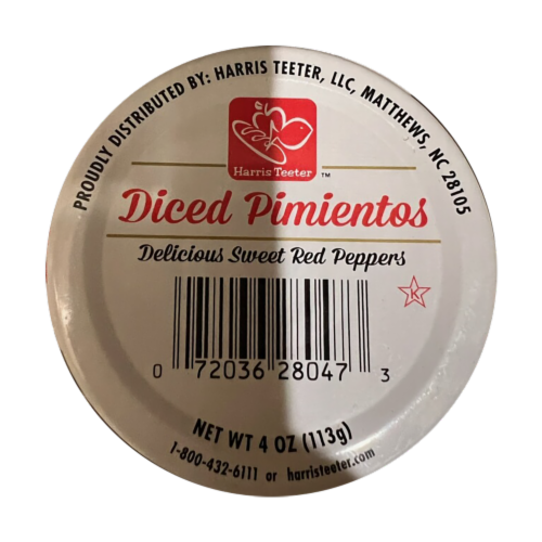 Harris Teeter™ Diced Pimientos Perspective: front