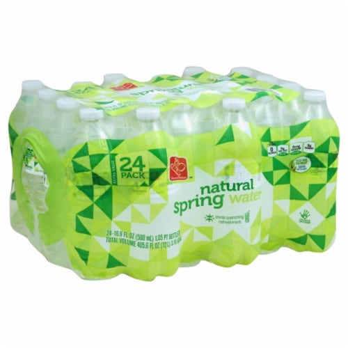 Harris Teeter™ Natural Spring Bottled Water Perspective: front