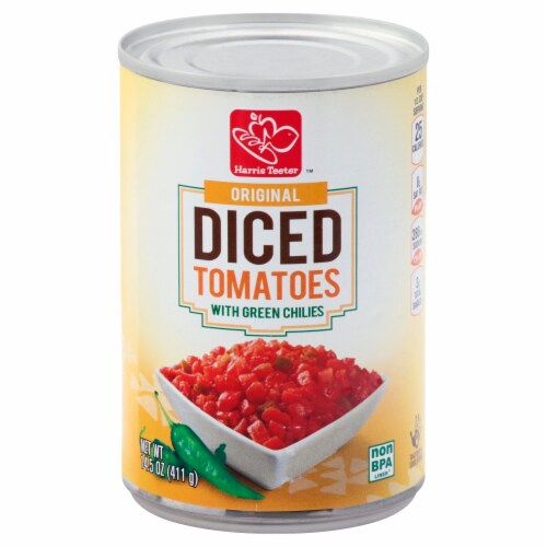 Harris Teeter™ Original Diced Tomatoes with Green Chilies Perspective: front