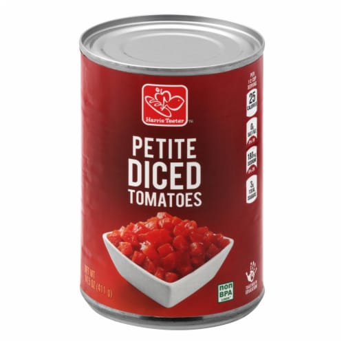 Harris Teeter™ Petite Diced Tomatoes Perspective: front
